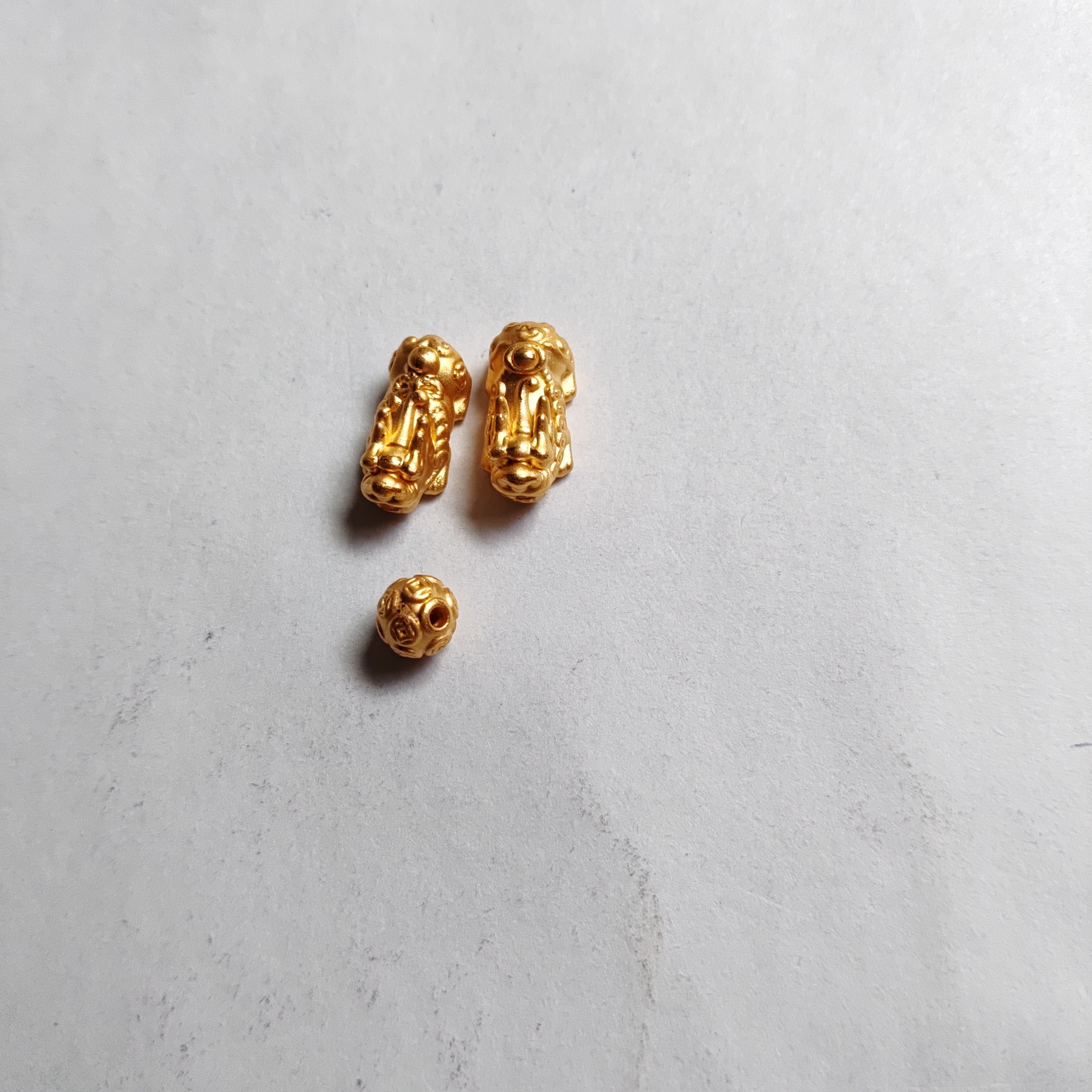 金元宝足金999貔貅珠子首饰