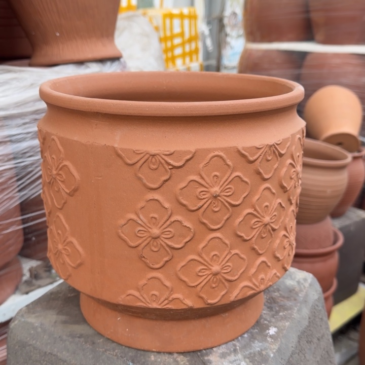 花盆紫砂口25高25宜兴紫砂 粗糙正常