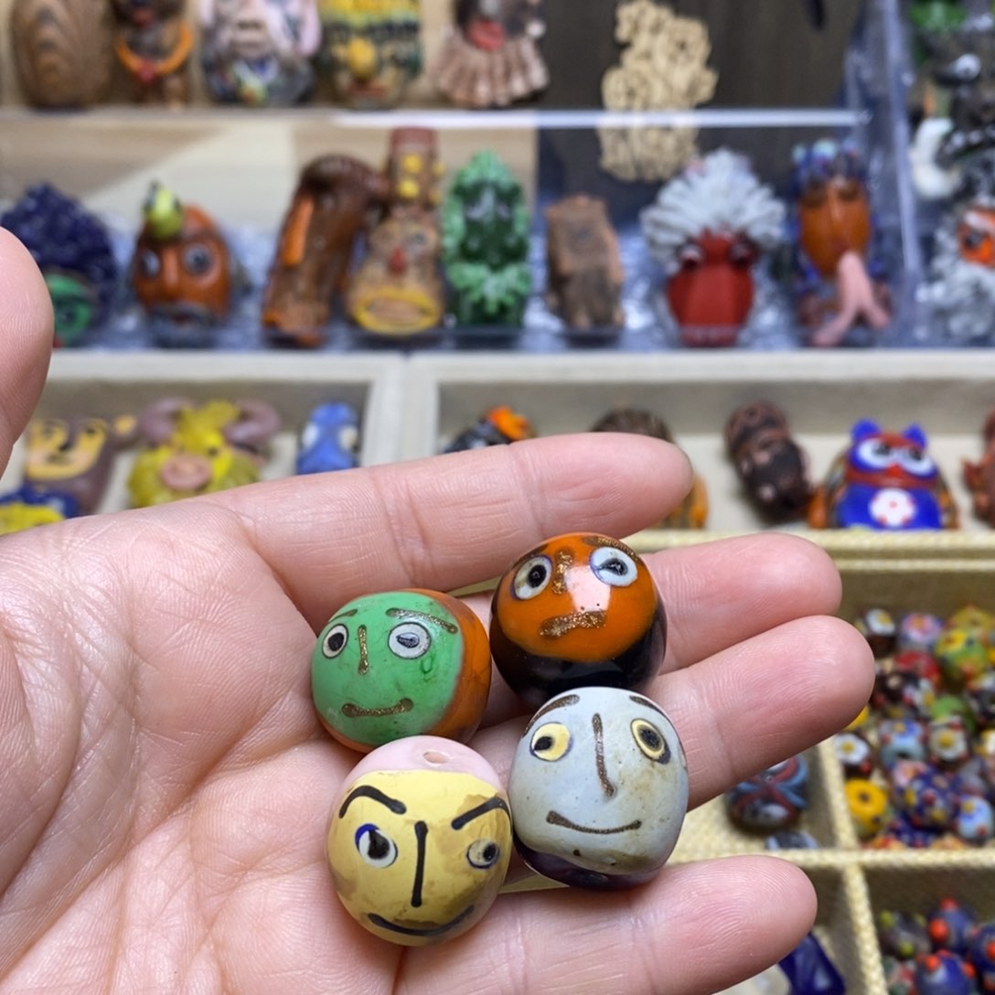 琉璃颈饰圆珠一个随机发货104