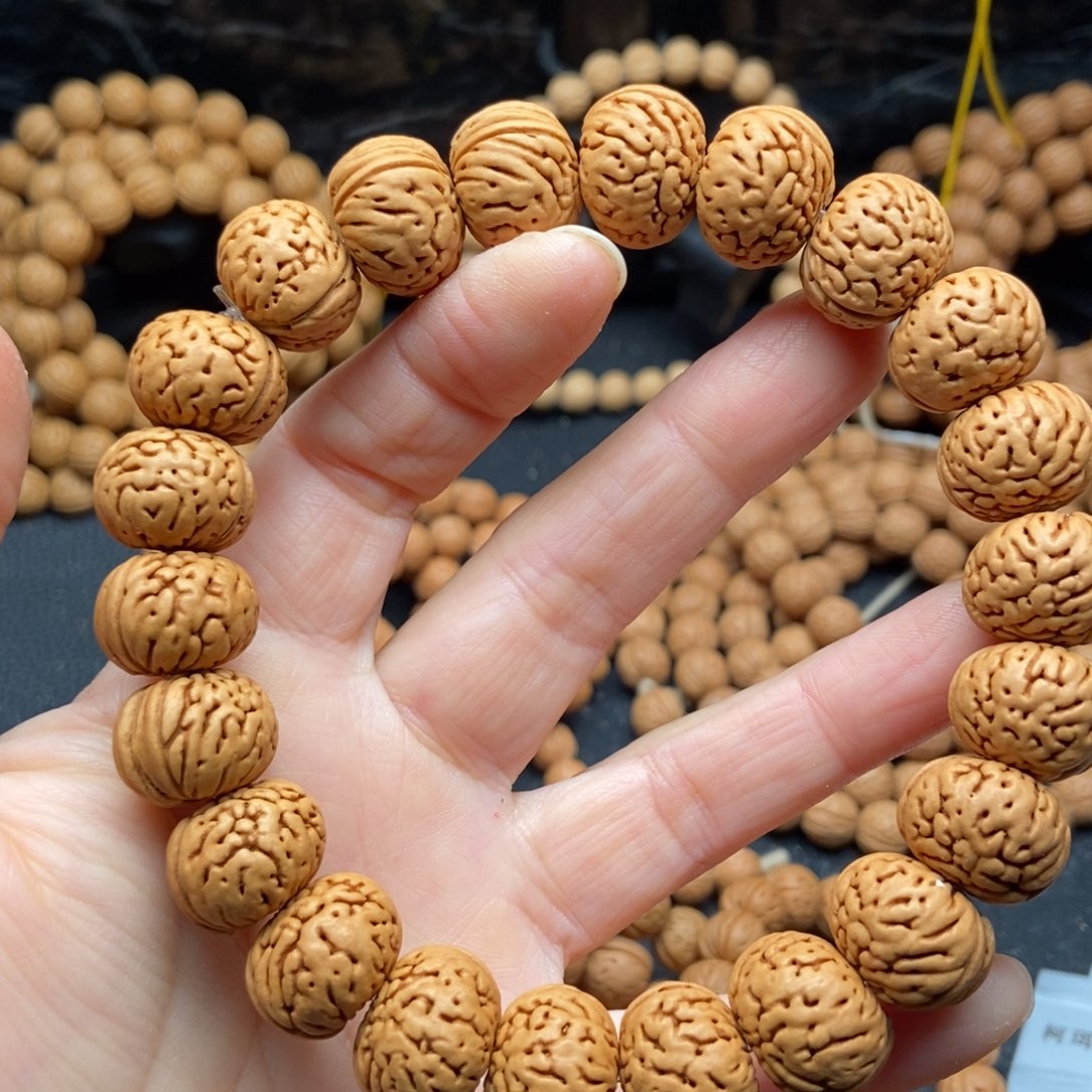 桃核手串树王纽扣脑纹16尺