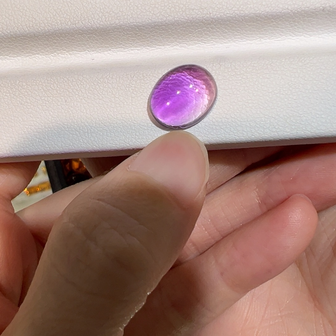 紫晶未镶嵌珠宝半成品5.33ct