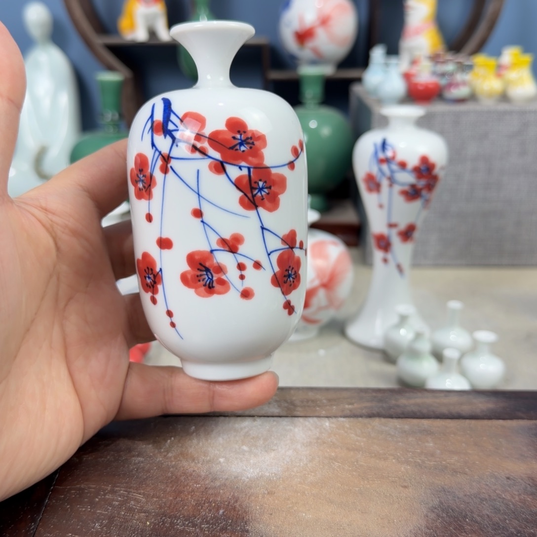 陶瓷手工小花器摆件