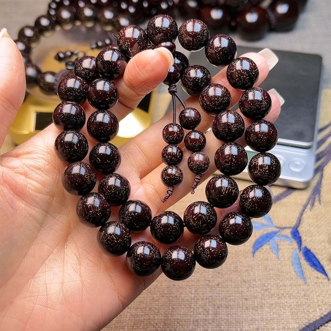 檀香紫檀（小叶紫檀）1.2双圈满天星