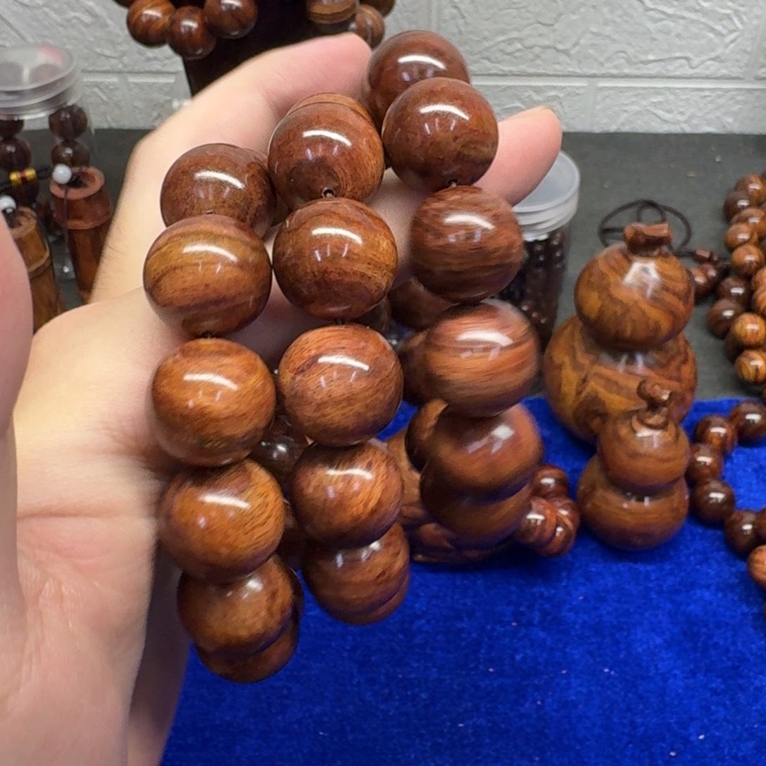 黄花梨/降香黄檀手串/手链1.8规格油梨海黄手串