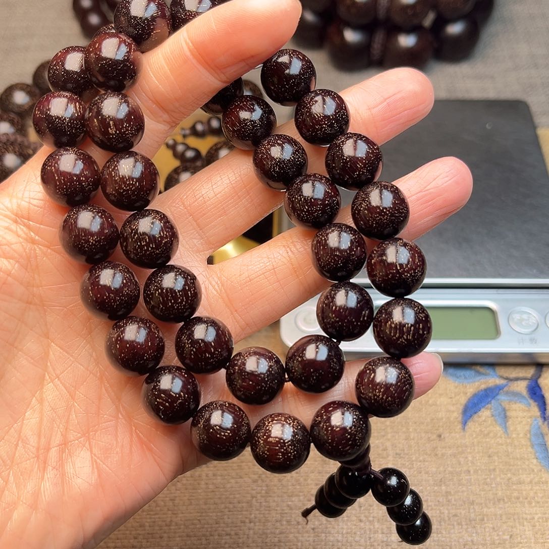 檀香紫檀（小叶紫檀）1.2双圈满天星