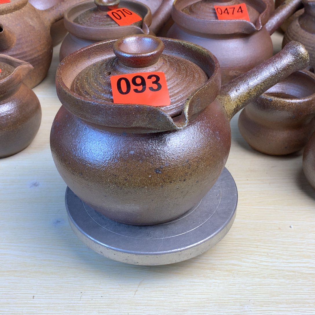 清***莲云南手工柴烧烤茶罐1000毫升