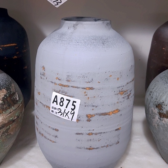 红陶手工制作工艺花盆