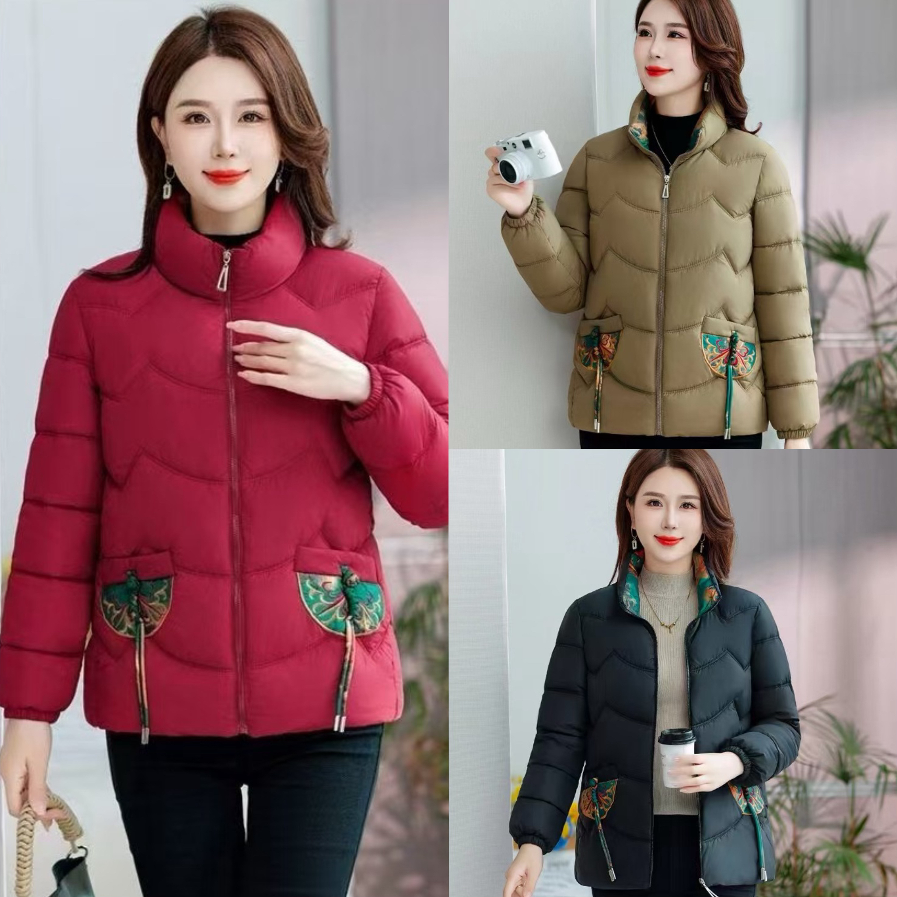 25款国风棉服刺绣换