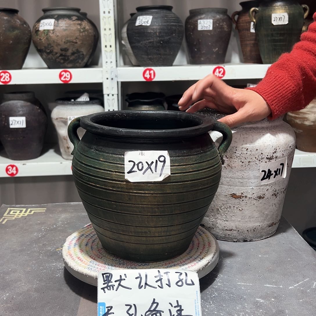 红陶21绿色无孔备注