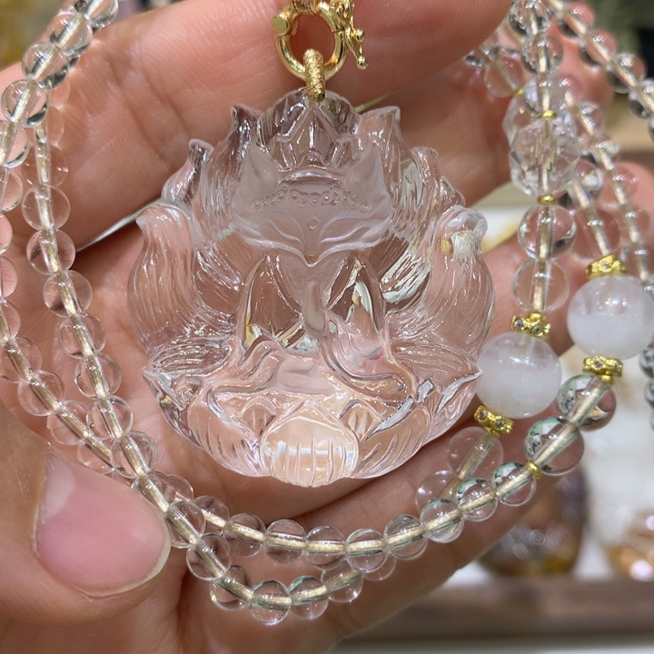 水晶颈饰未镶嵌君*天然