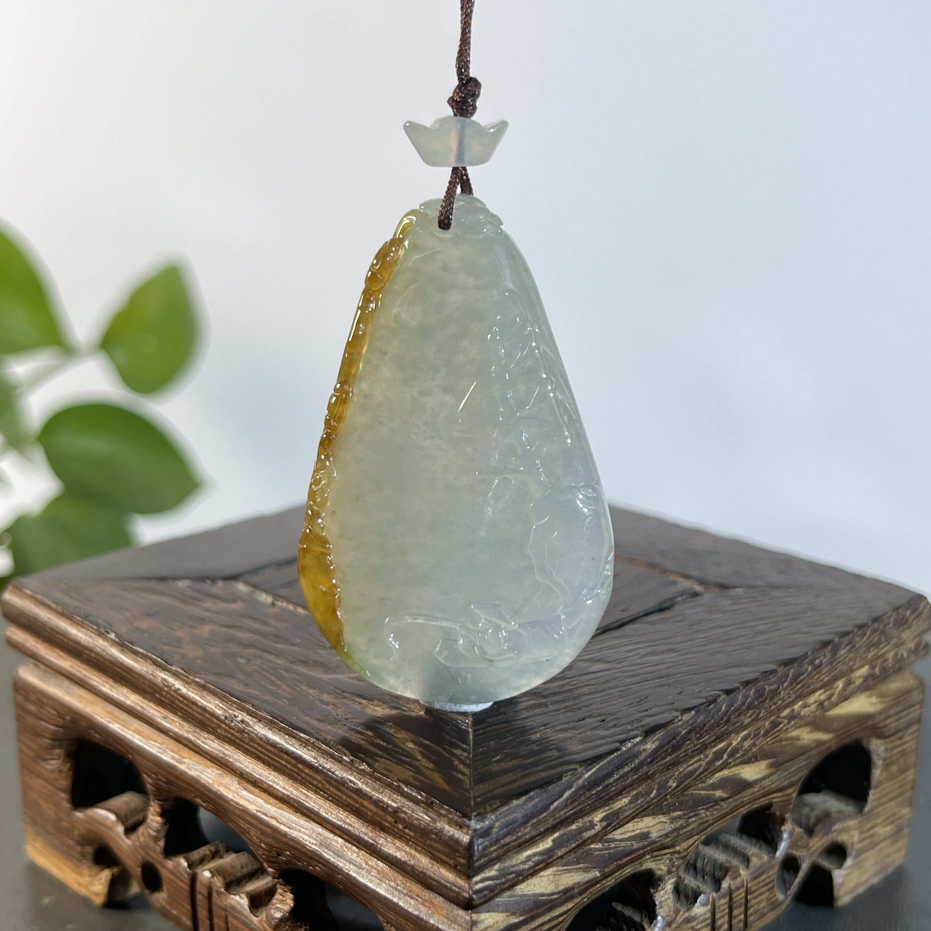 JXW30-130  天然缅甸A货翡翠 特色件