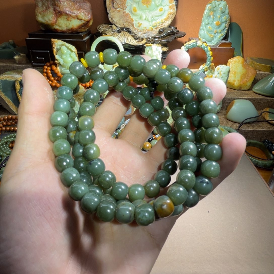 透闪石质玉108 9✖️10未镶嵌