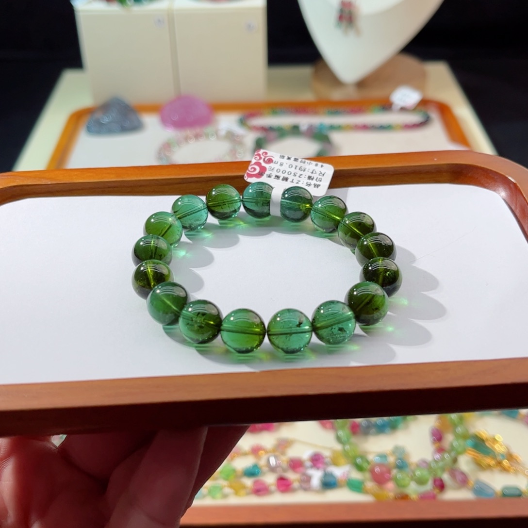 碧玺手串未镶嵌手串