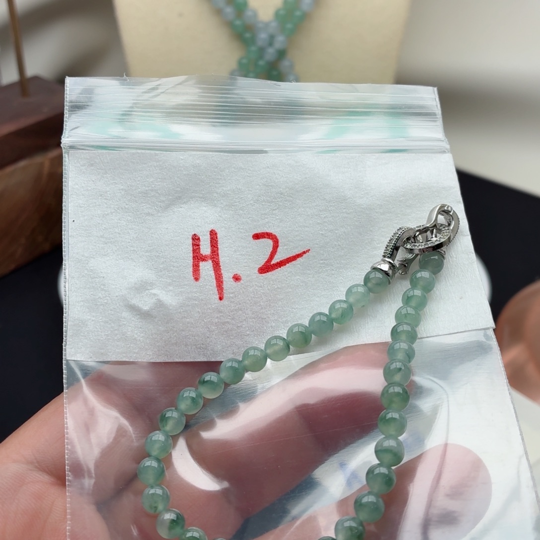 未镶嵌定制翡翠翡翠珠链