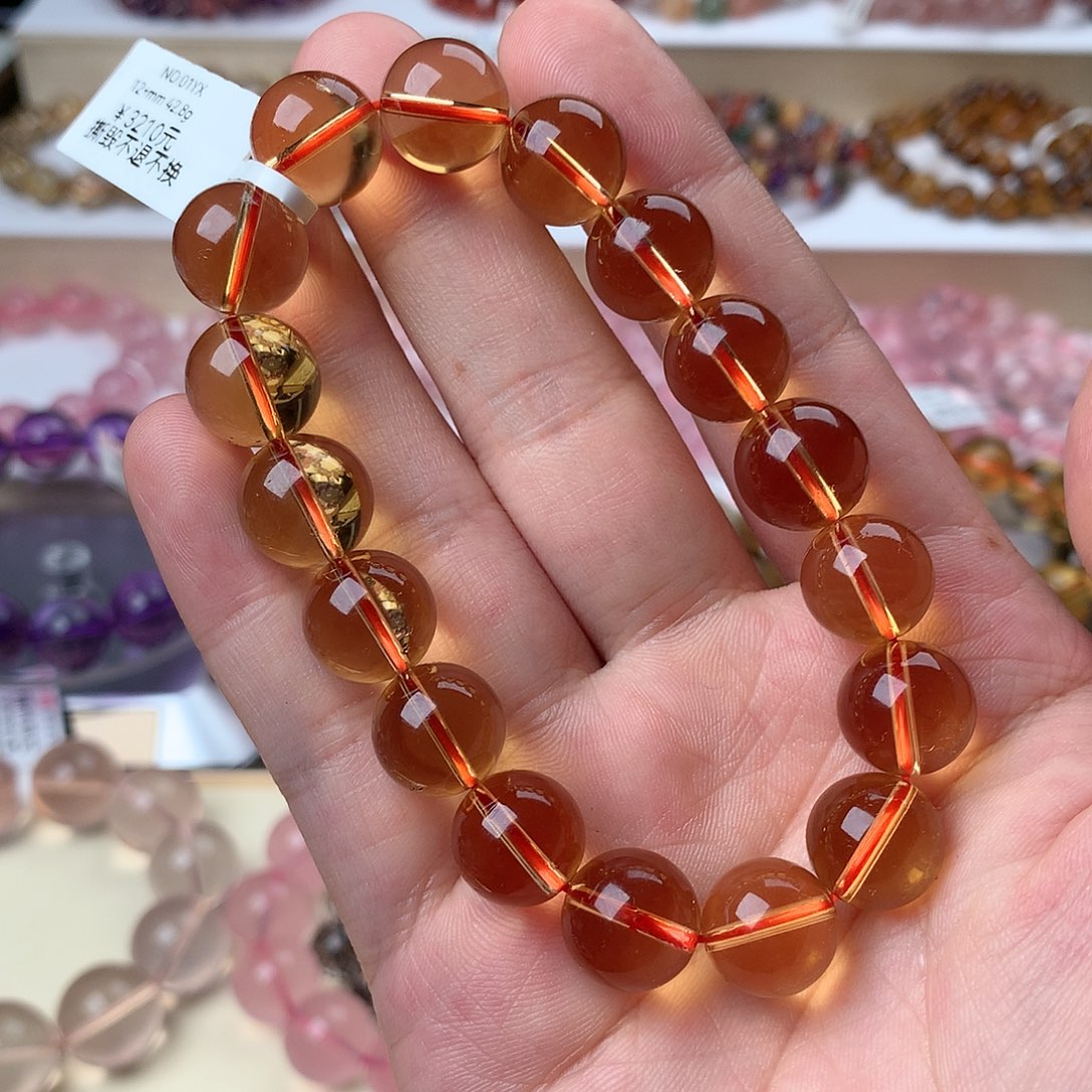 水晶手串未镶嵌黄水晶