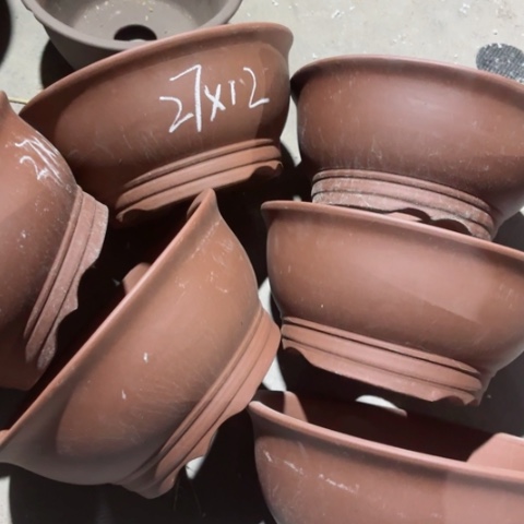 紫砂花盆100-6。27-12