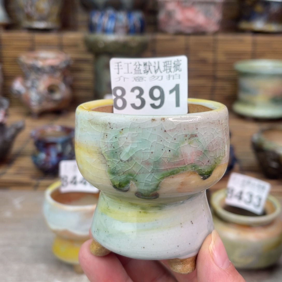 手工花盆默认瑕疵完美者勿拍