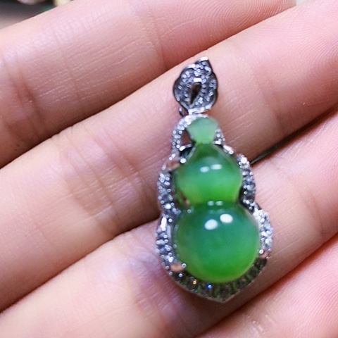 和田玉戒指银S925镶嵌丽*