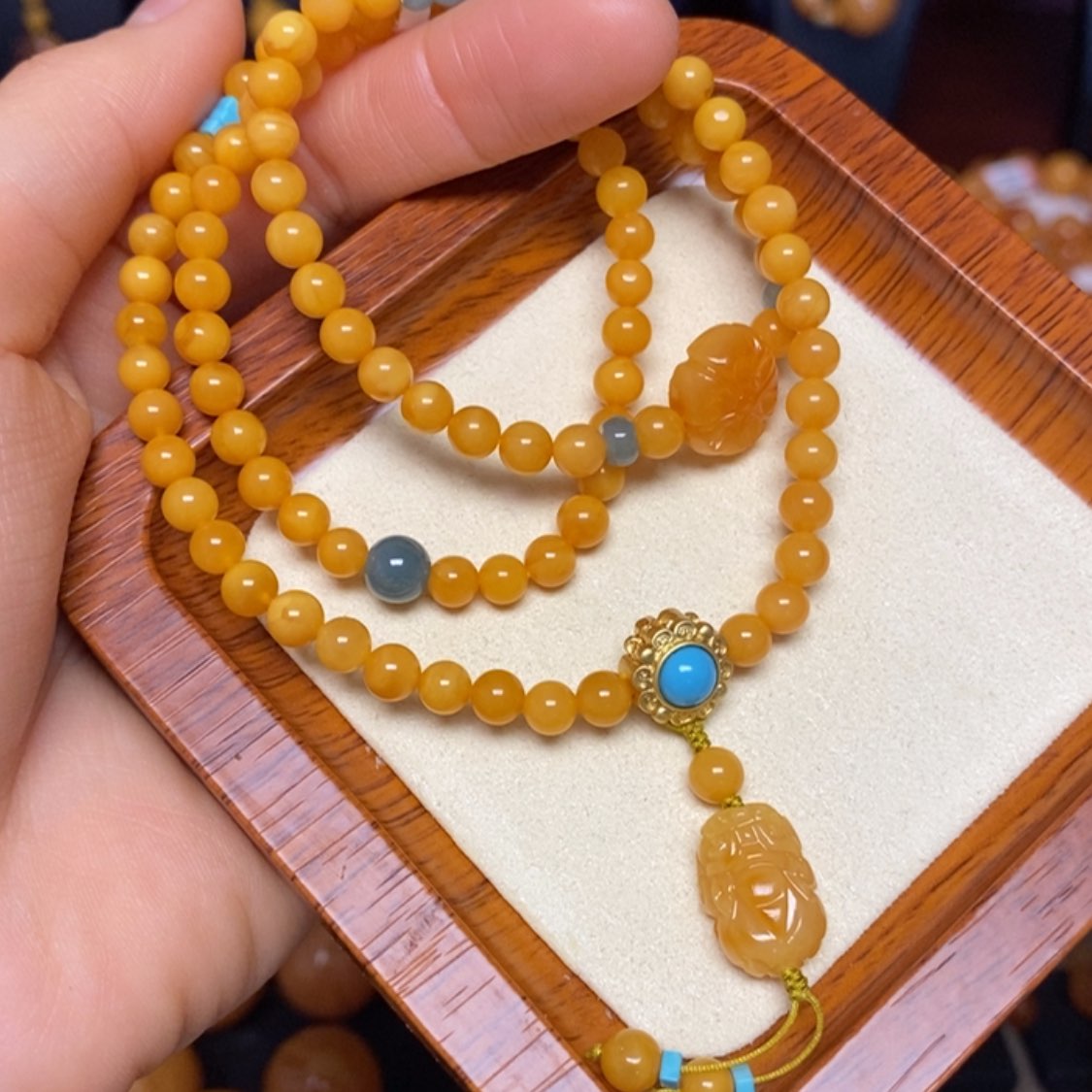 【闪购商品】蜜蜡手链未镶嵌手串