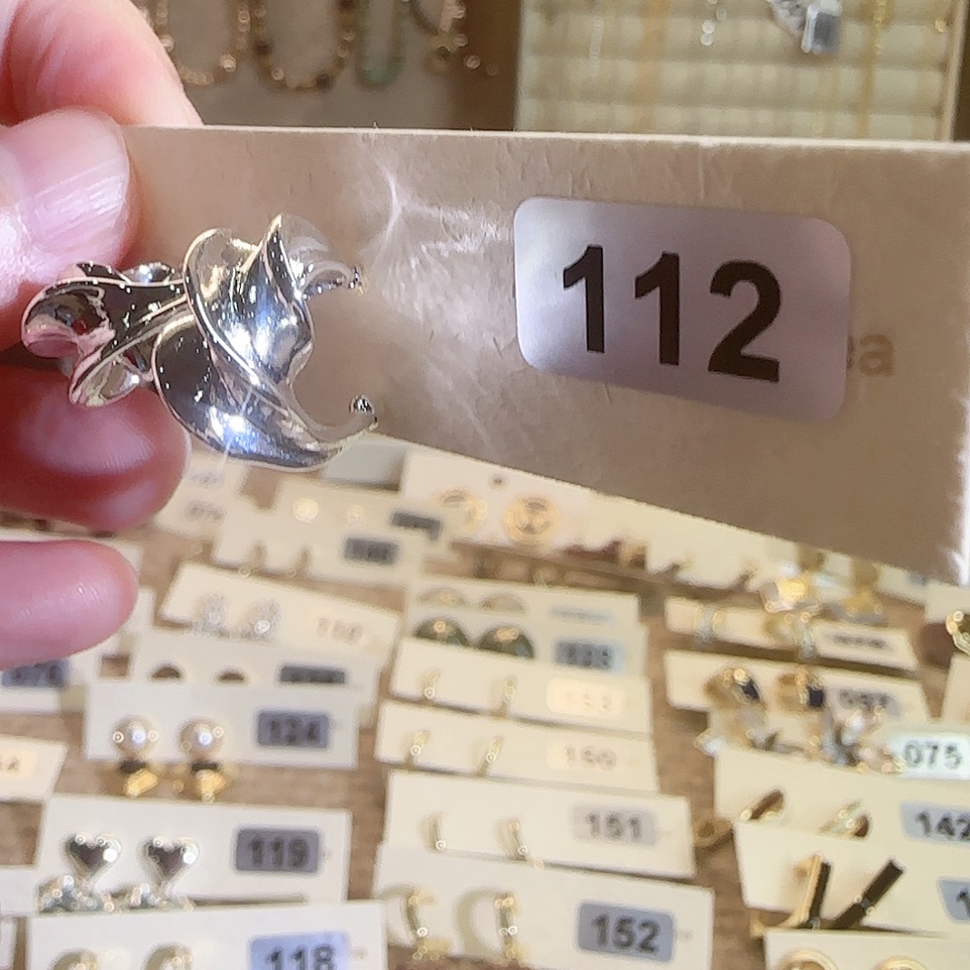 仿珍珠铜合金合金耳钉