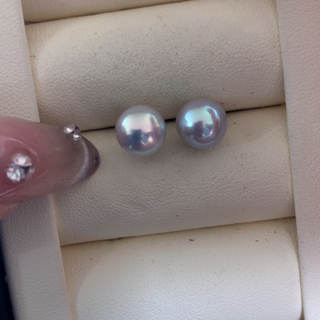 海水珍珠耳饰18K金镶嵌