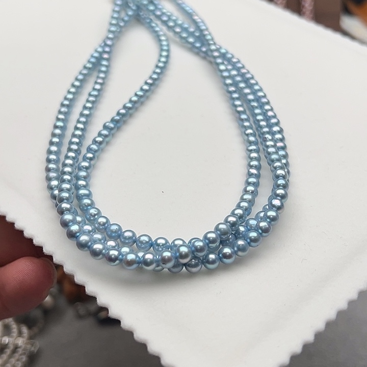 颈饰钛钢淡水珍珠