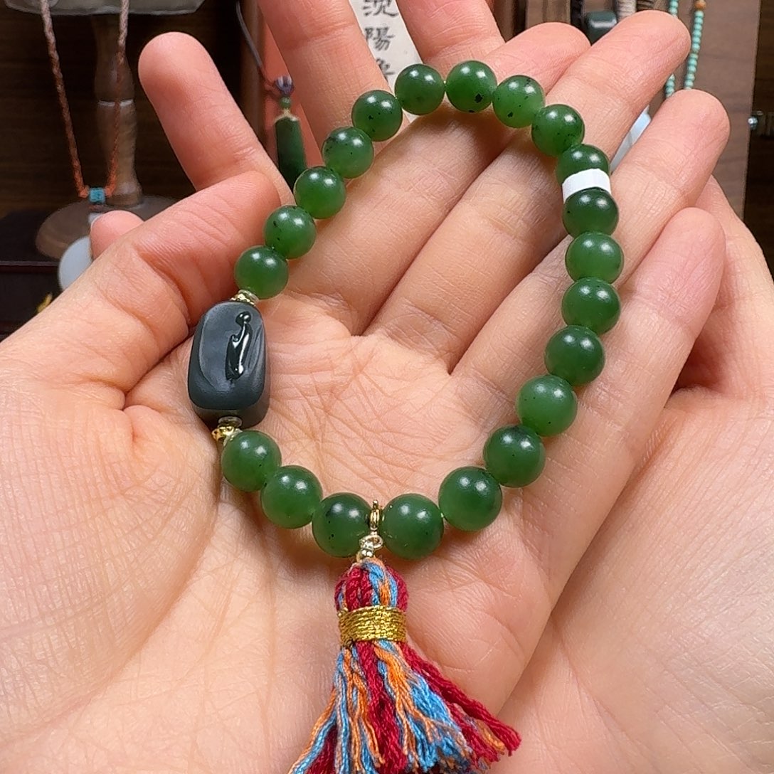 和田玉未镶嵌手链