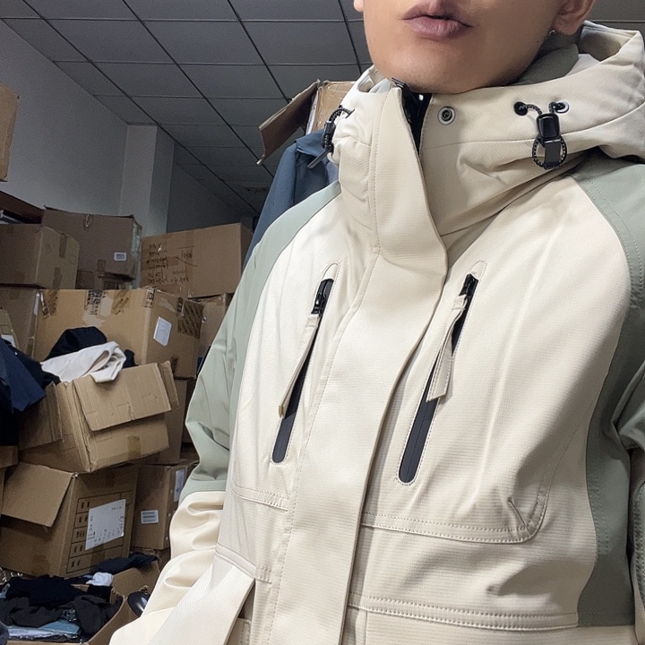 拼色男士短款鸭自己备注尺码