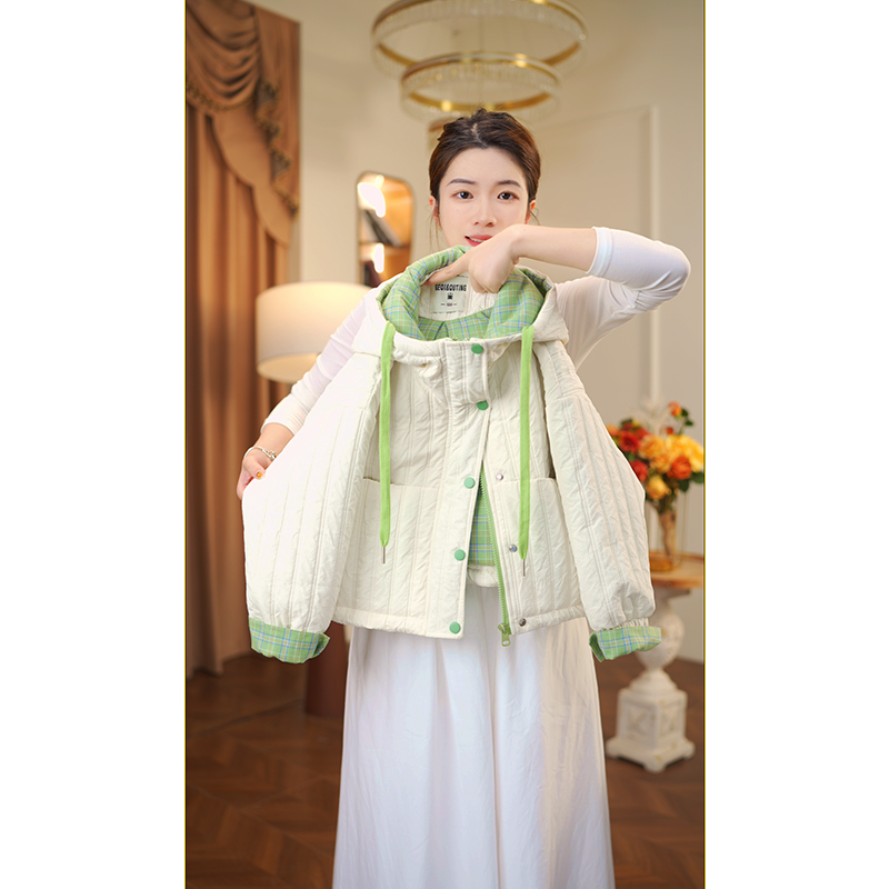 【现货】女童加厚夹棉冬装棉服2025冬季新款时尚洋气保暖外套3242