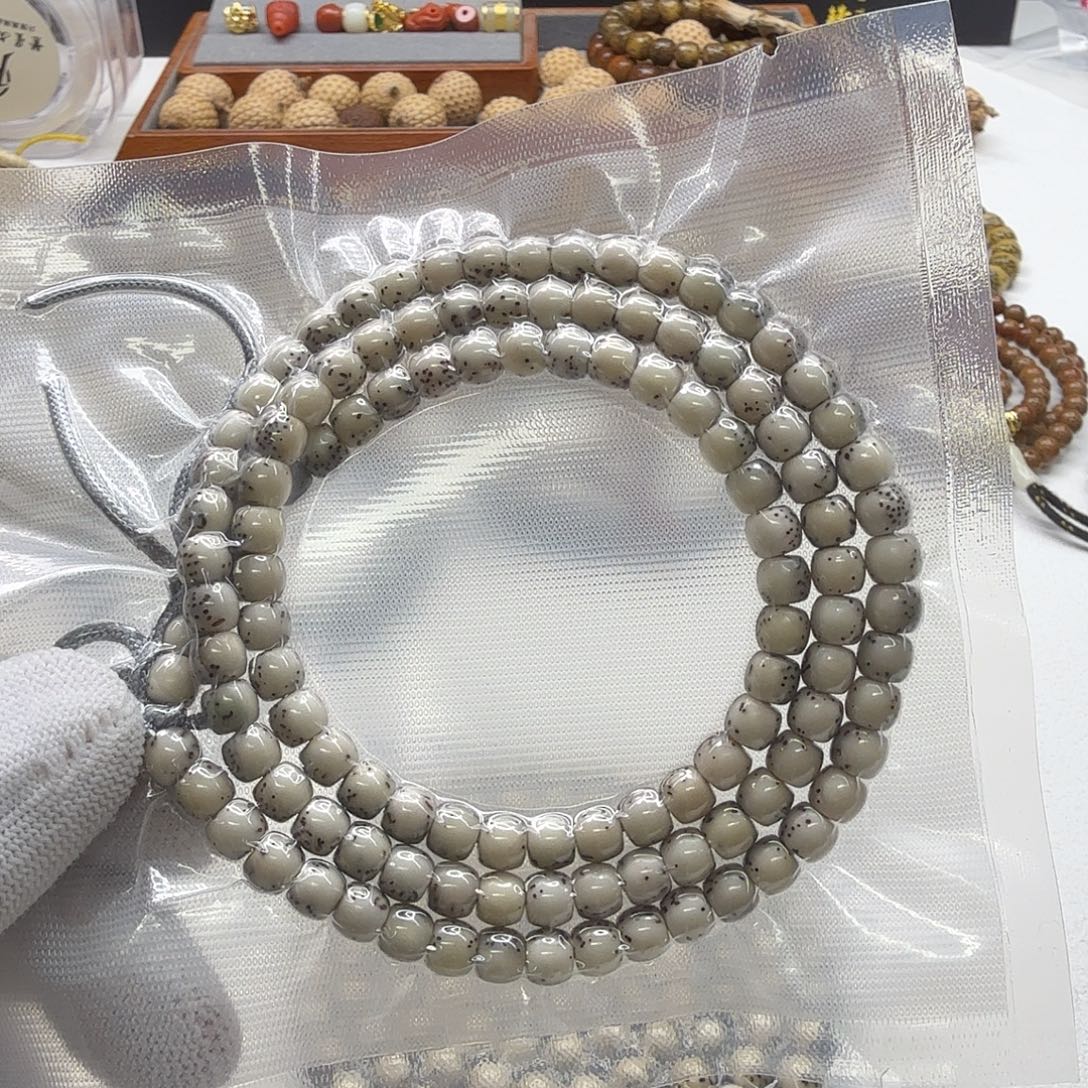 ****觉吊坠星月菩提30梵天糯冰石玉河豚6鼓珠108