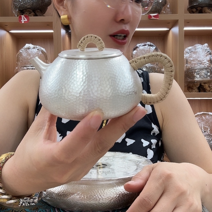 银壶泡茶壶足银999