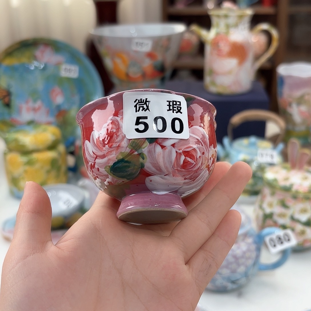 娜***娘景德镇手绘高温釉下彩陶瓷茶具