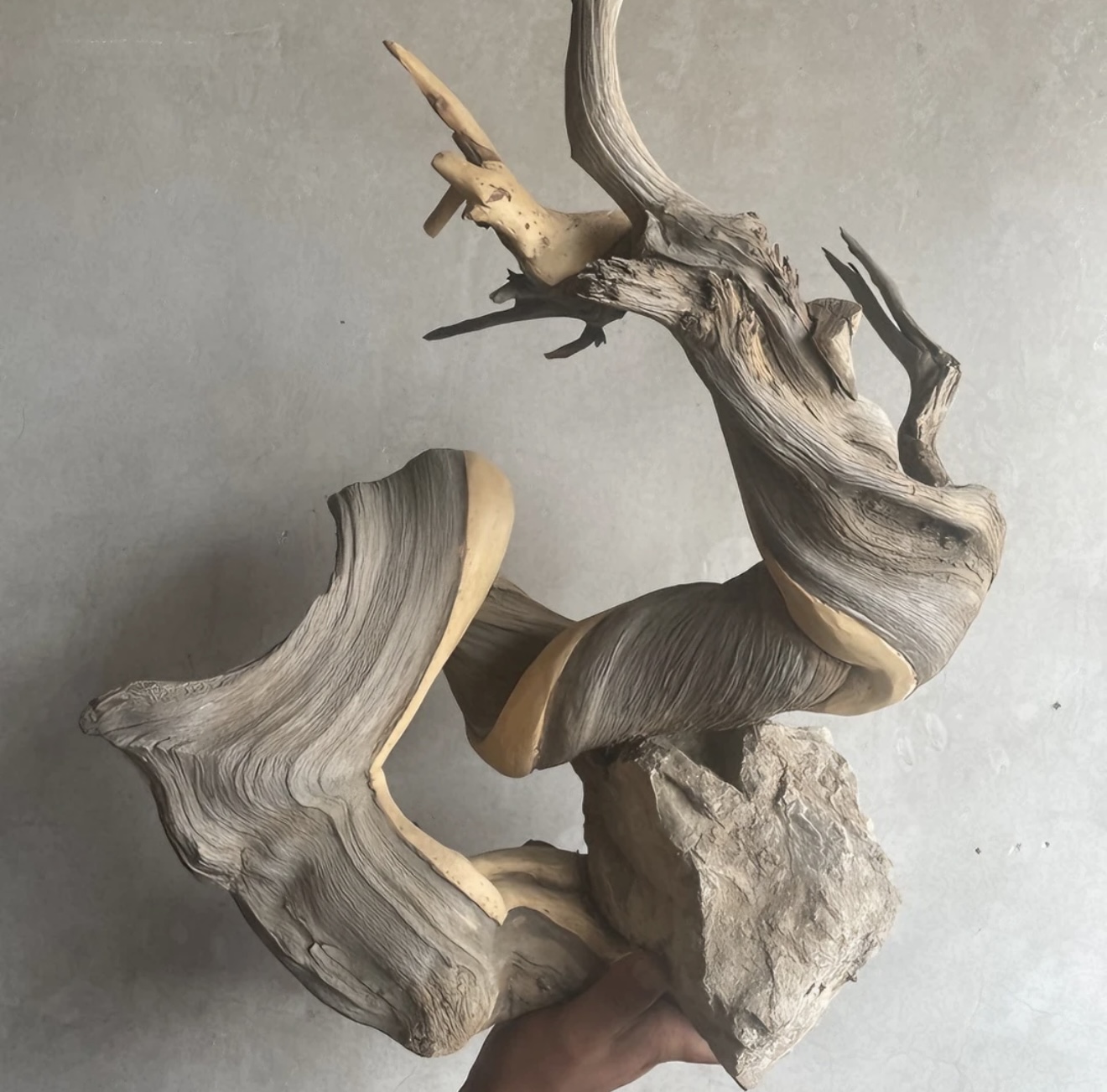 太行崖毛料陈化料精品意境造型根雕摆件手串手把件原木