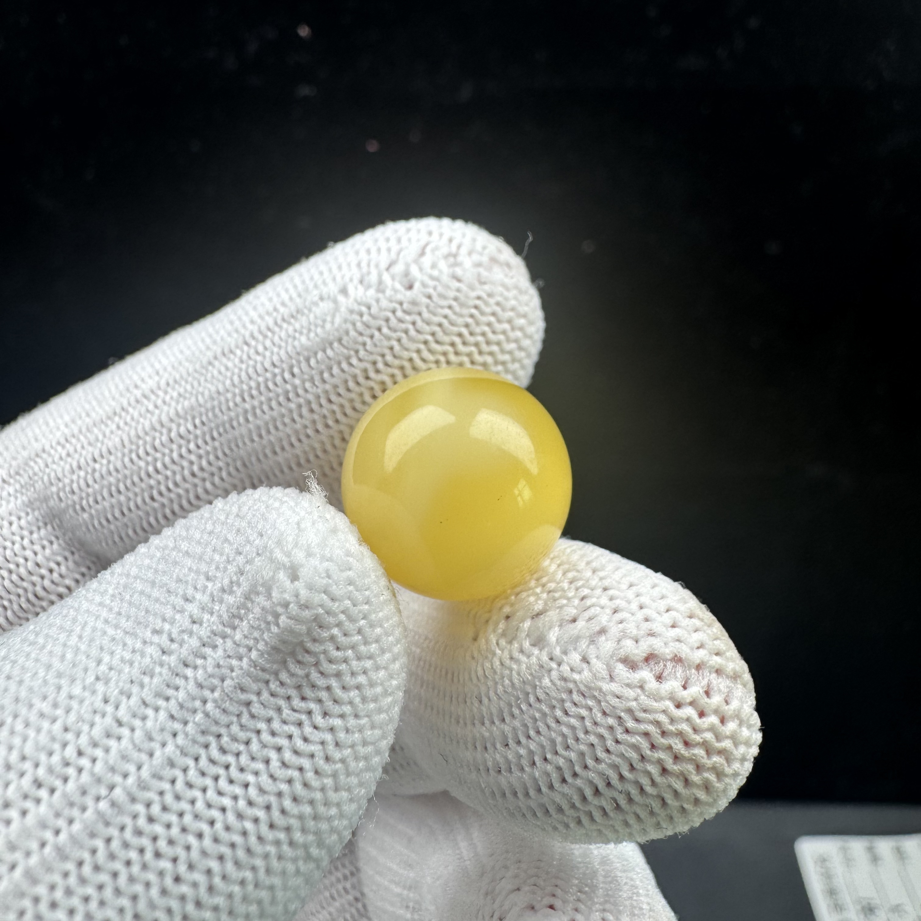 A2074天然蜜蜡圆珠14.7mm支持鉴定假一罚四