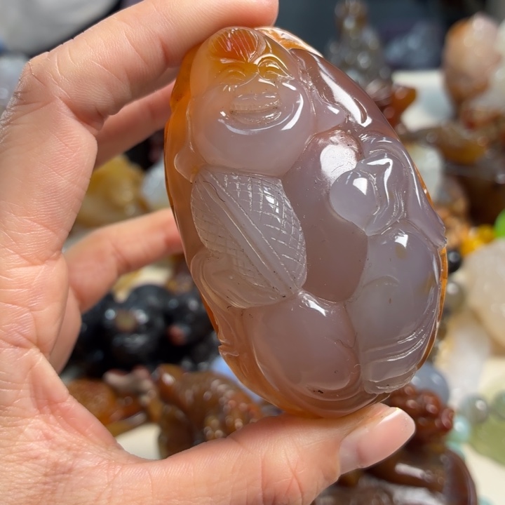 玛瑙/玉髓未镶嵌吊坠(不含链)