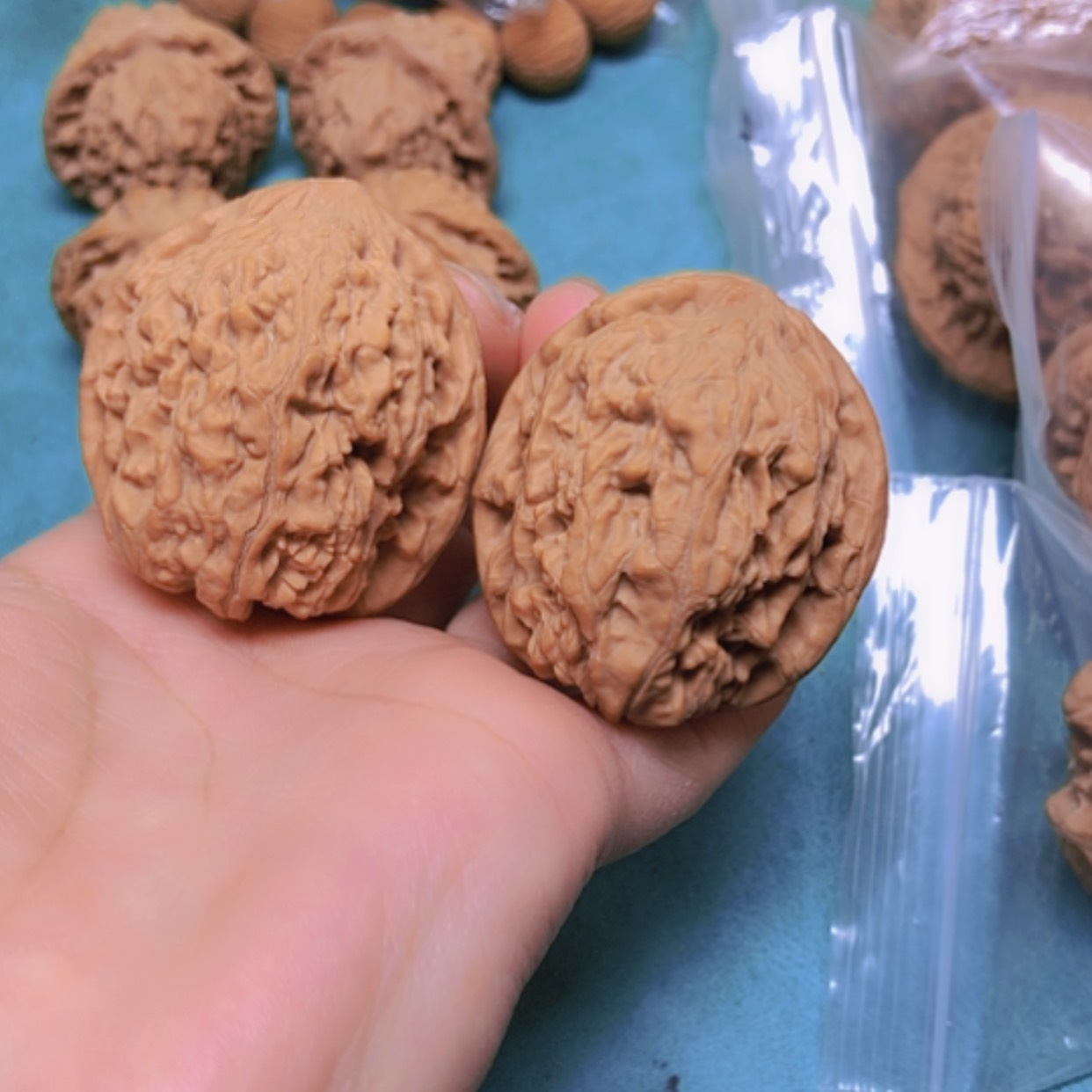 【闪购商品】摆件核桃一***肌41红锦鲤全品