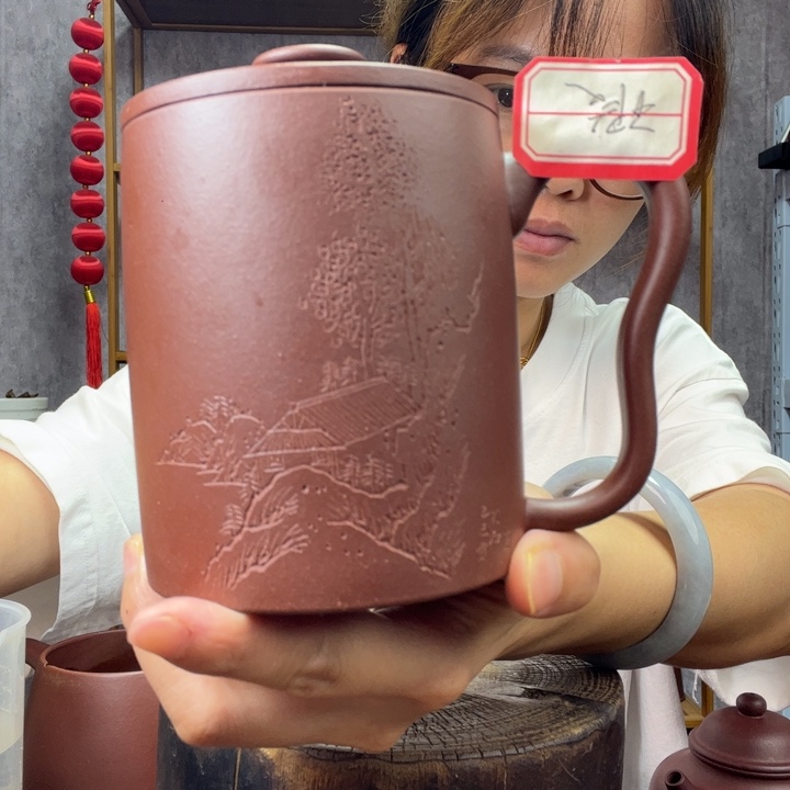 茶杯紫砂原矿紫砂杯