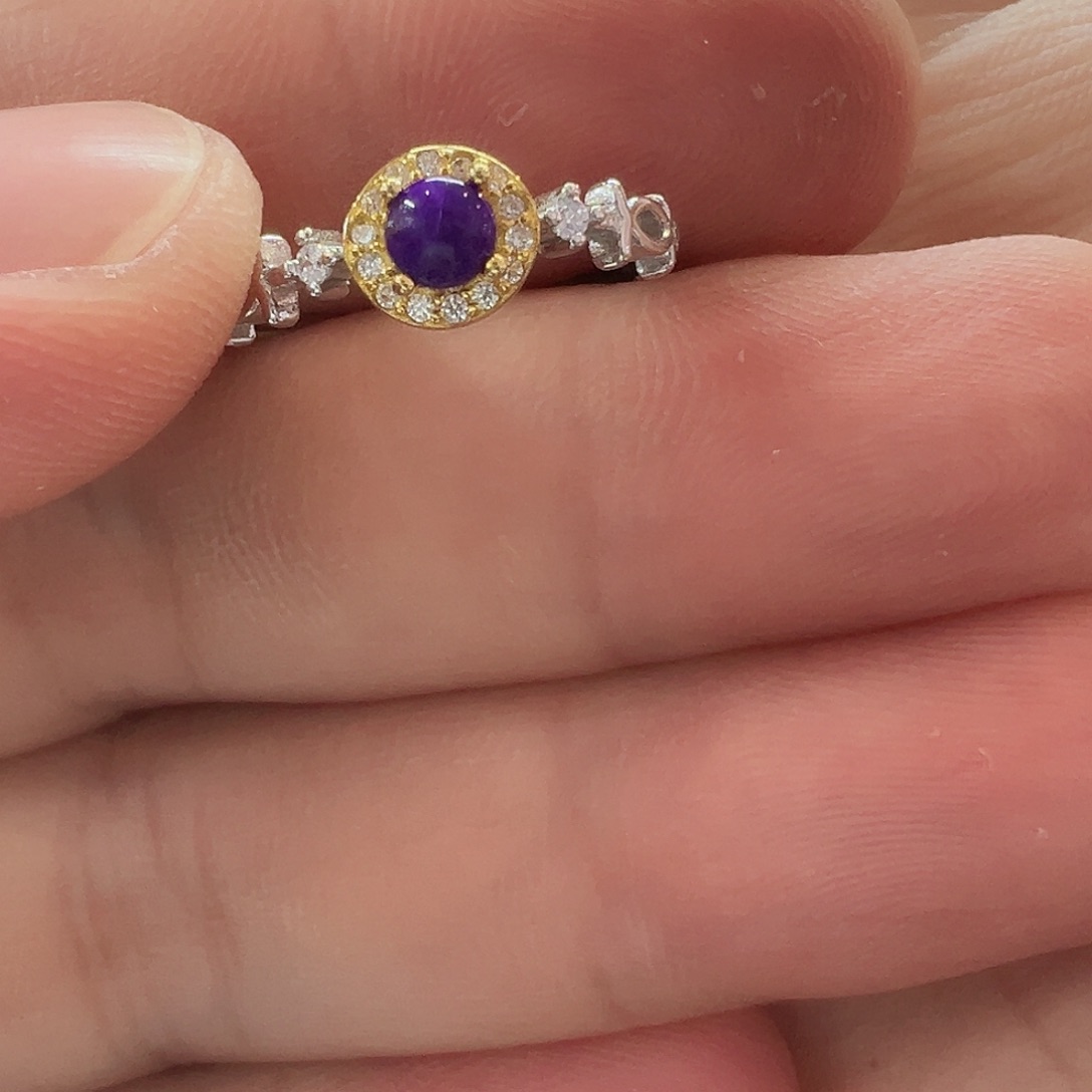 苏纪石（舒俱来）银S925镶嵌戒指戒指