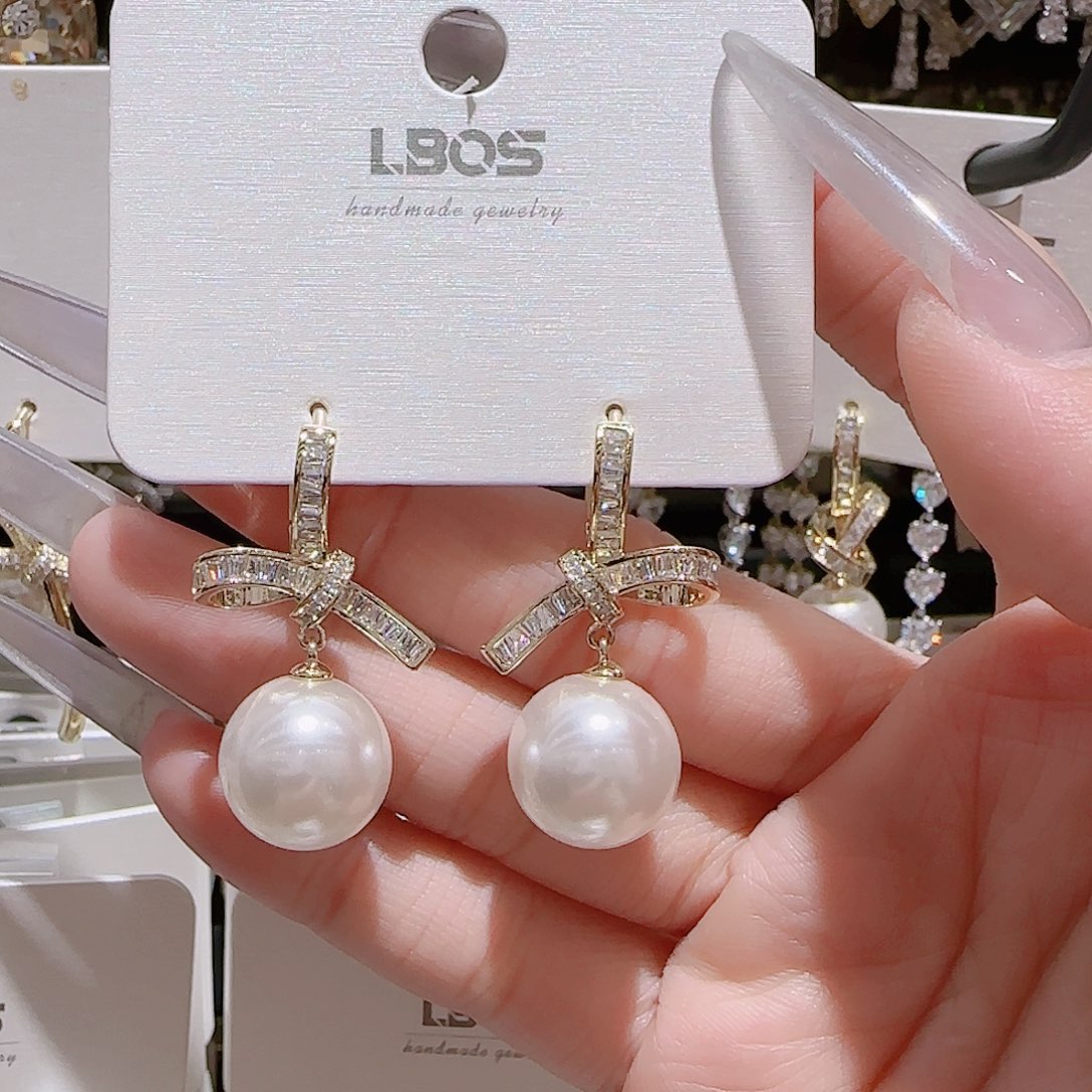 锆石铜合金925银耳环