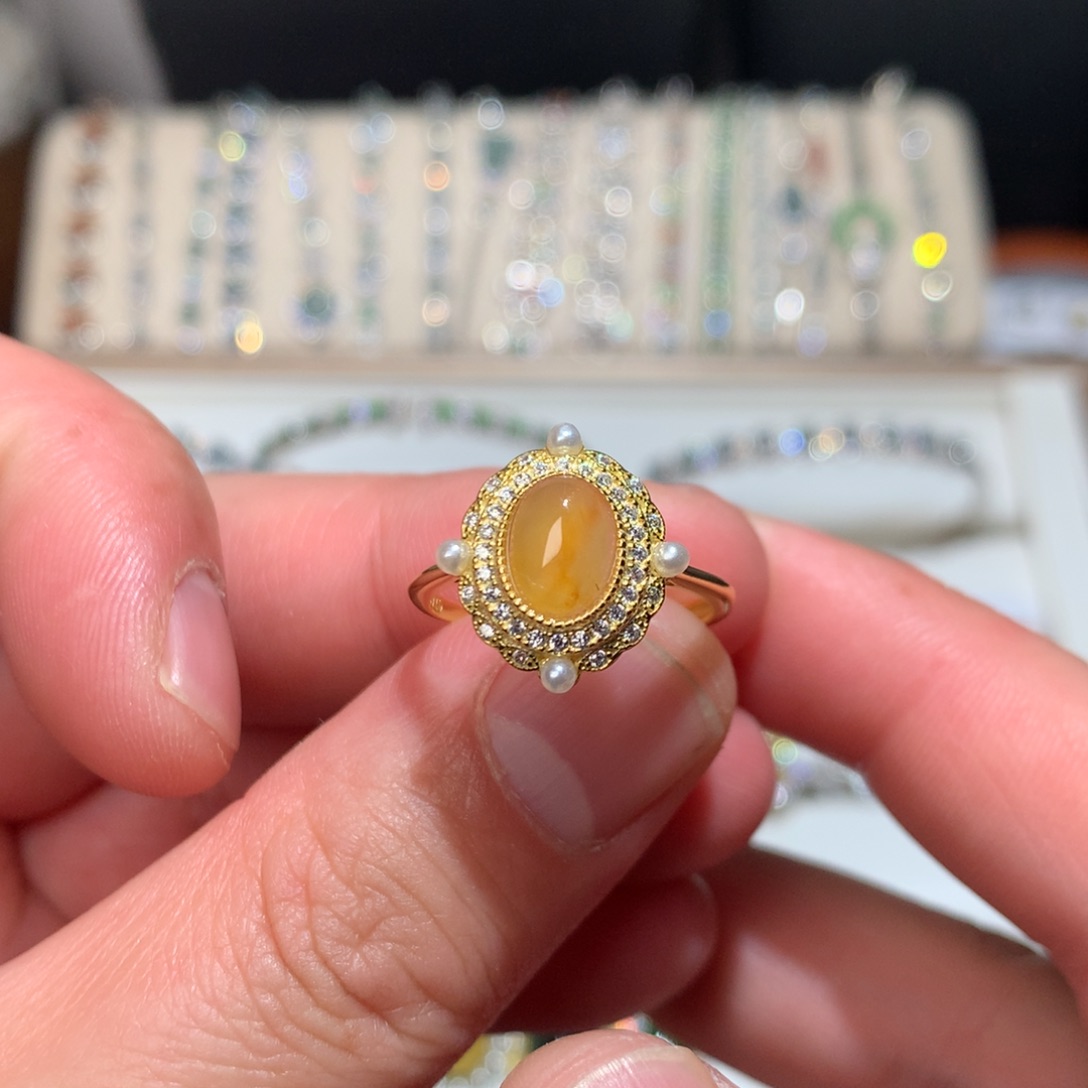 翡翠耳饰银S925镶嵌0004