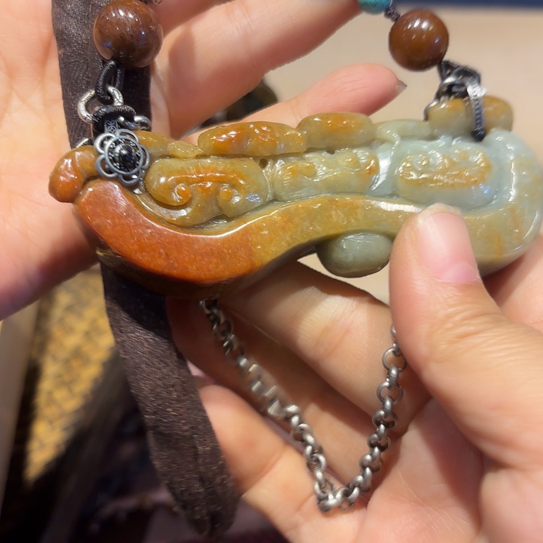 翡翠未镶嵌颈饰原创