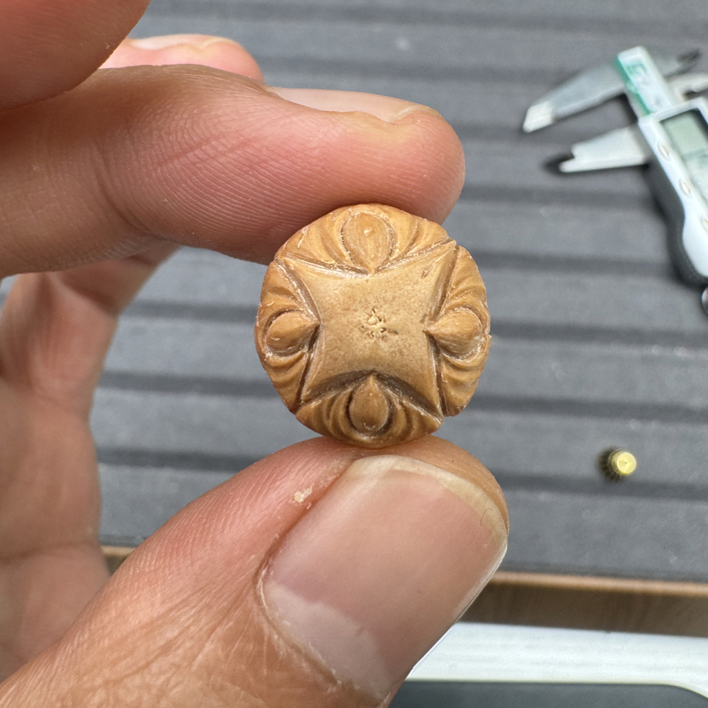 16+尼伯尔麒麟眼手工雕刻吞噬凤眼菩提雕刻凤眼元素三通佛头