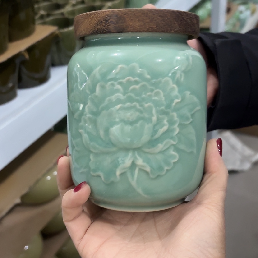 龙泉云间青瓷小米茶器