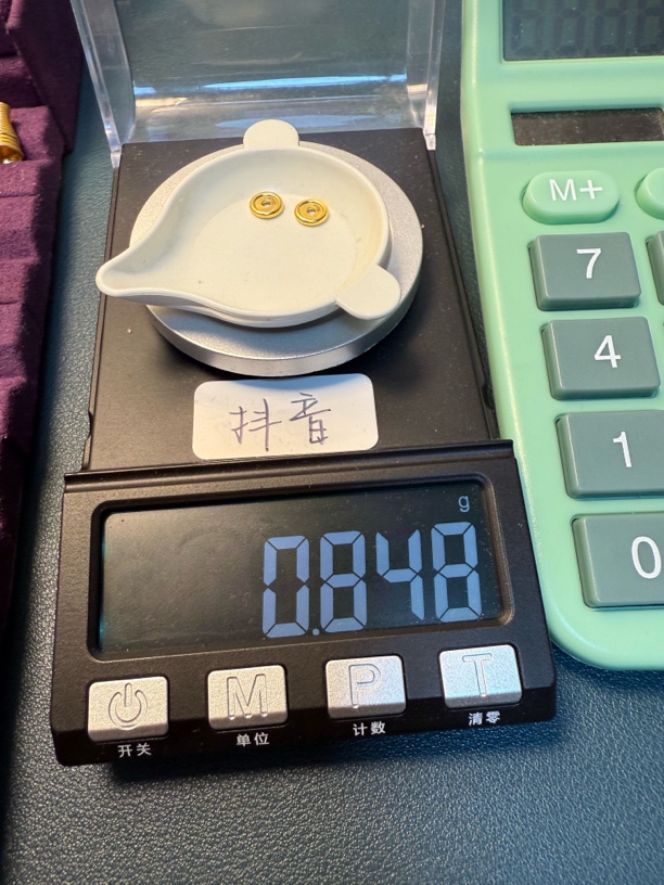 足金999车轮隔片卡六秀