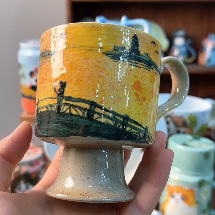 陶景德镇釉下手绘陶瓷 