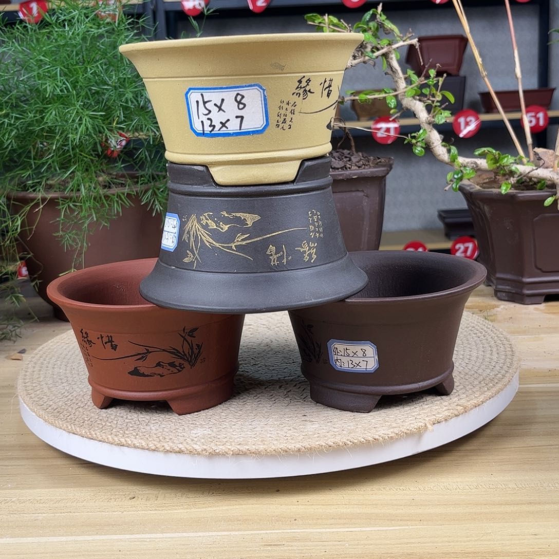 紫砂花盆紫砂花盆