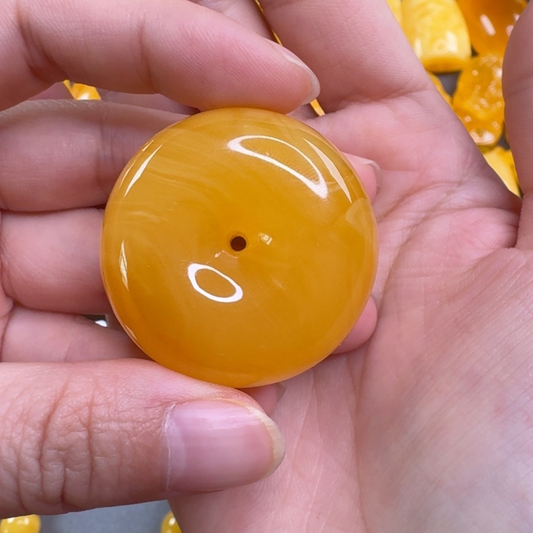 蜜蜡毛衣链未镶嵌