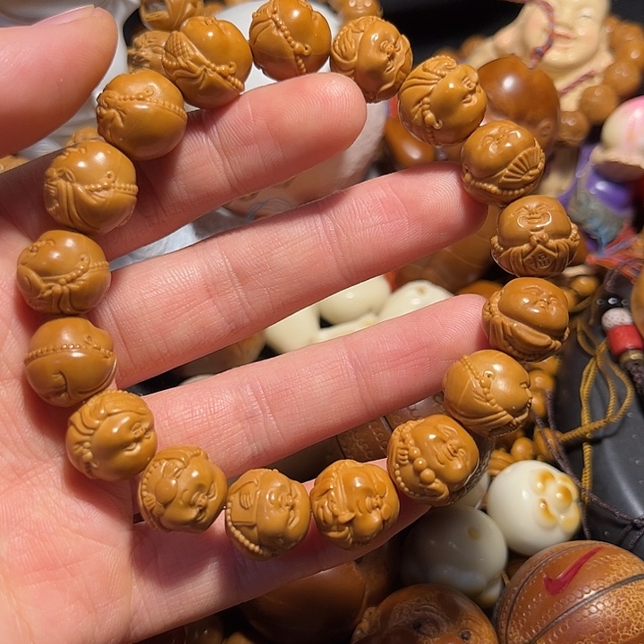 橄榄核手串/手链猴头1.45弥勒