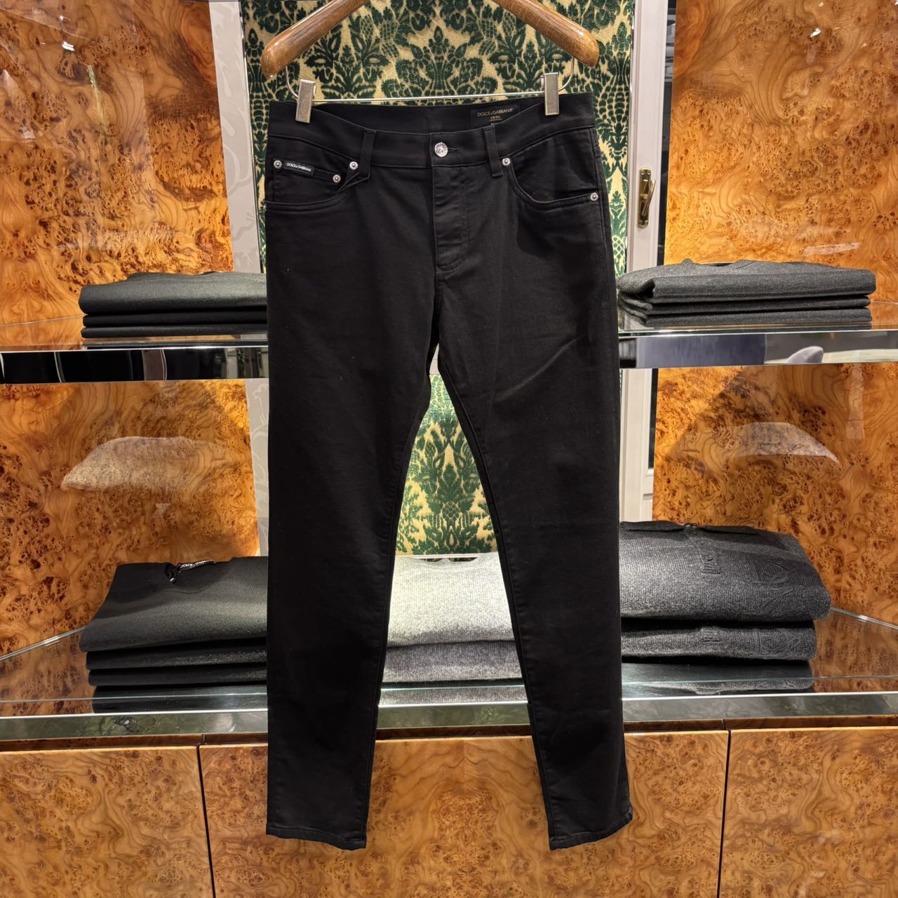 【CC在欧洲】新款  黑色薄款牛仔裤