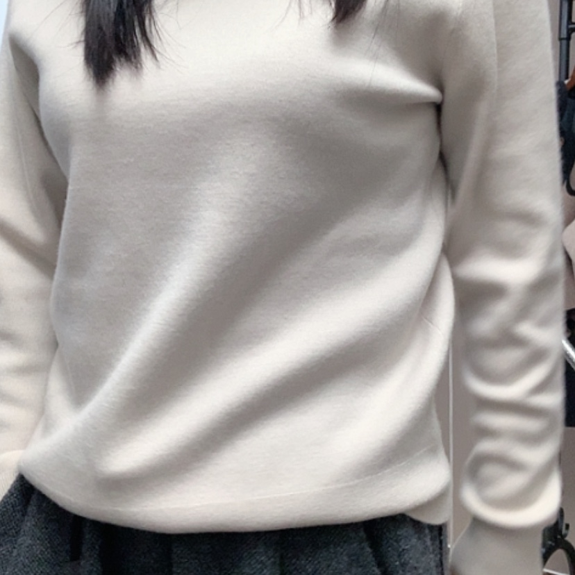 【闪购商品】滴**毛高反米 精纺羊绒L